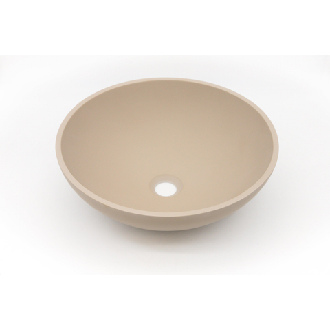Zeza Element Waskom - 41x41x14cm - solid surface - mat beige SW1439448