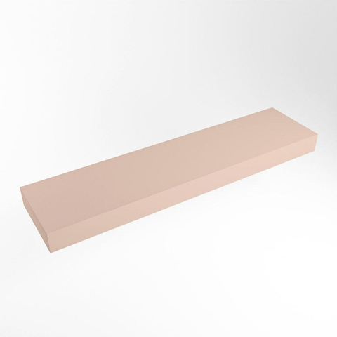 Mondiaz TOP 23 Vrijhangend Topblad - 170x23.5x12cm - geschikt voor waskom - Solid surface - Rosee SW1025606