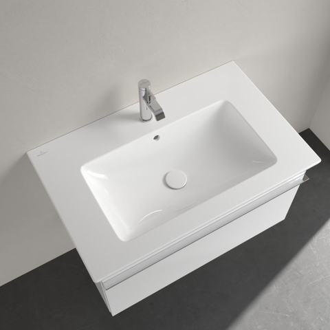 Villeroy & Boch venticello meubelwastafel - 80x50cm - met kraangat - met overloop - White Alpine (glans wit) 1025138