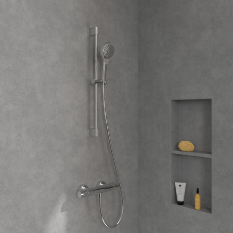 Villeroy & Boch Universal Taps & Fittings Douchethermostaat - voor douche Rond - hoogglans chroom SW974066