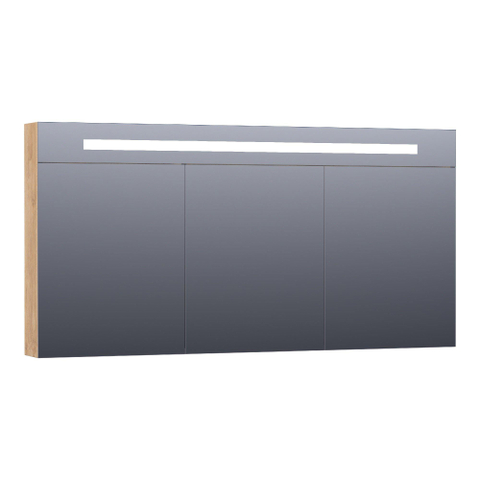 BRAUER Promise Deluxe armoire de toilette – 139 x 70 x 15 cm – LED directe – Forest Tan SW371670