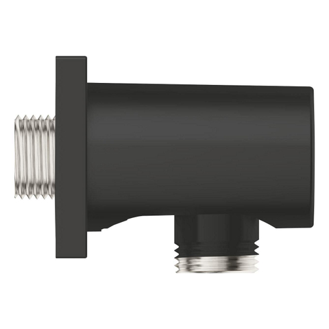 GROHE Rainshower wandaansluitbocht - vierkant - mat zwart SW1477544