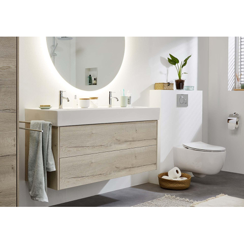 Plieger Ambi Round miroir – rond Ø 80 cm – LED indirecte tout autour – Argent SW225413