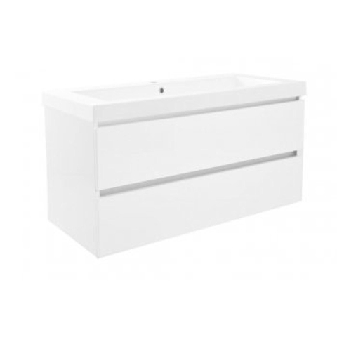 Wiesbaden Vision lavabo - 100x46x16cm - 1 trou de robinet - blanc brillant SW95821