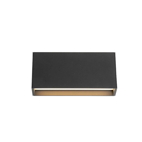 QAZQA Spector Applique murale - 2 lampes - 21cm - IP54 - Rectangle - Gris foncé SW1470017