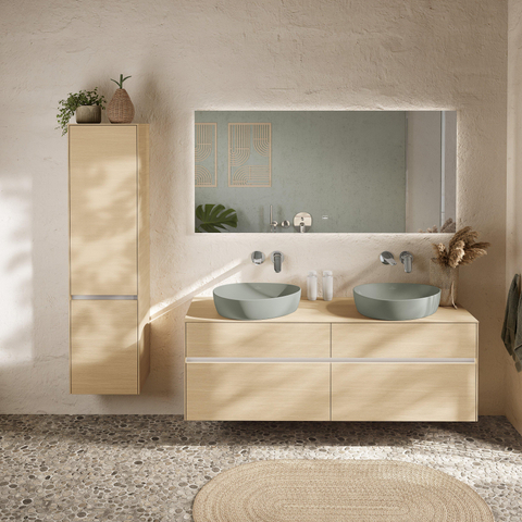 Villeroy & Boch Antao 2 gats - eengreeps wastafelmengkraan - wandmontage - hoogglans chroom SW974133