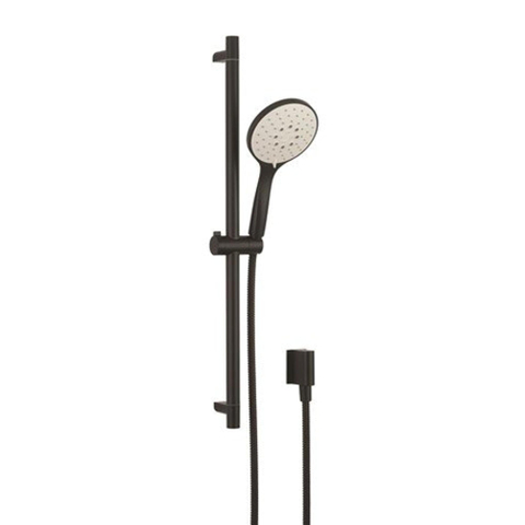 Crosswater MPRO ensemble de douche pluie encastré – douche de tête Ø 30 cm – bras de plafond – douchette ronde – noir mat SW999824