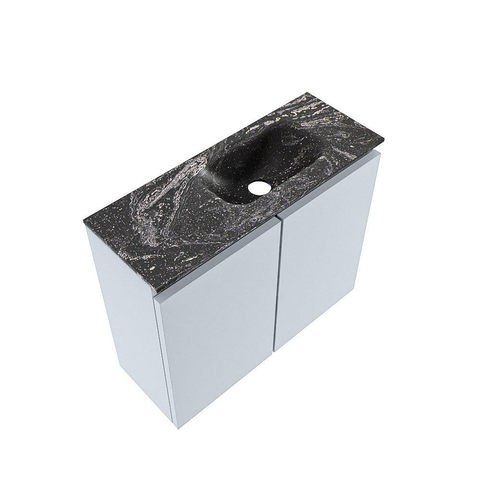 MONDIAZ TURE-DLUX Meuble de toilettes 60cm Clay. Lavabo EDEN Lava position à droite. Avec 1 trou de robinet. SW1105194
