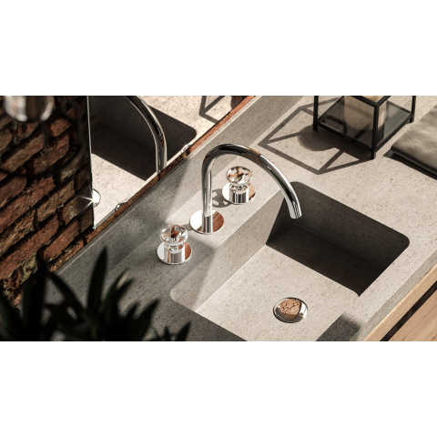 Hotbath Cobber @work 3-gats - inbouw wastafelmengkraan - hoogglans chroom SW440735
