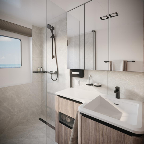 Hansgrohe RainDrain Match Douchegoot - 80cm - hoogte verstelbaar frame - mat zwart SW791695