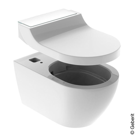 Geberit AquaClean Tuma Comfort Douchewc - douche wc decorplaat - glas - glans wit SW87553