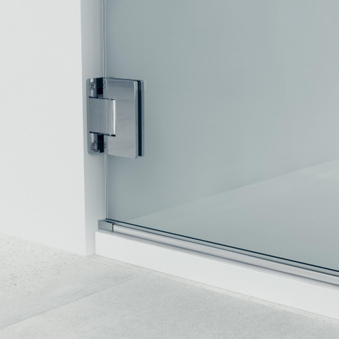 Marenza Neptune Porte de douche - 60x200cm - sans profil - verre de sécurité - anti-calcaire - chrome SW20611