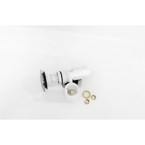 Villeroy & Boch Toebehoren easyaccess sifon - met push open plug - chroom (glans wit) SW28605