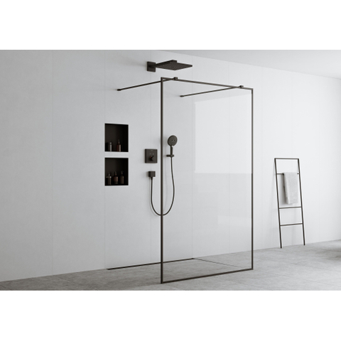 Hansgrohe RainDrain Match Douchegoot - 60cm - hoogte verstelbaar frame - mat zwart SW1590431