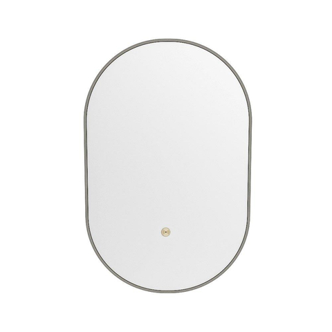 Mondiaz GLOW miroir – ovale – 45 x 90 cm – LED indirecte tout autour – capteur de mouvement – Smoke (brun clair) SW1105158