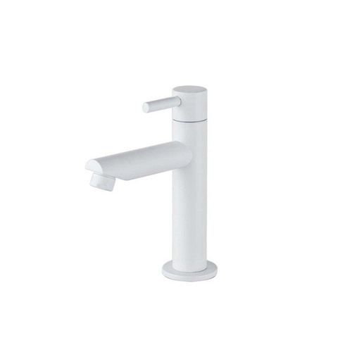 QeramiQ Fuente Ensemble de Lavabo - 40x21.5x12cm - gauche - strié - demi-rond - 1 trou de robinet - céramique - ensemble de robinet blanc mat - bouchon de vidange - siphon abaissé - noir mat SW1233010