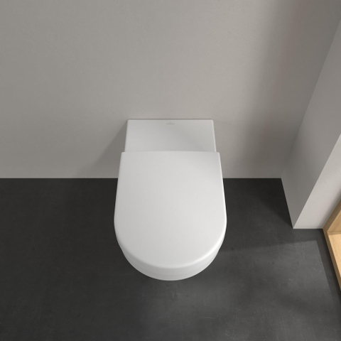 Villeroy & Boch Vicare Architectura wandcloset - diepspoel Vita - 37x70cm CeramicPlus antibacterieel - White Alpine (glans wit) SW106439