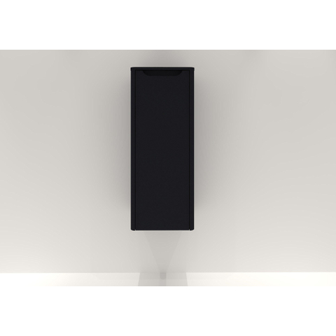 H&R Badmeubelen Juice Halfhoge kast - 40x35x100cm - met ronde hoeken - 1 deur - rechtsdraaiend - antraciet mat SW911145
