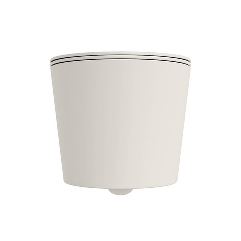 Mondiaz LAVIE hangtoilet – spoelrandloos – 36 x 53 cm – met softclose zitting – Linen (offwhite) SW1208652