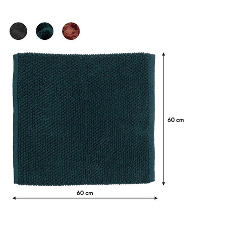 Sealskin Delhi Tapis de bain 60x60 cm Coton Vert foncé SW699488