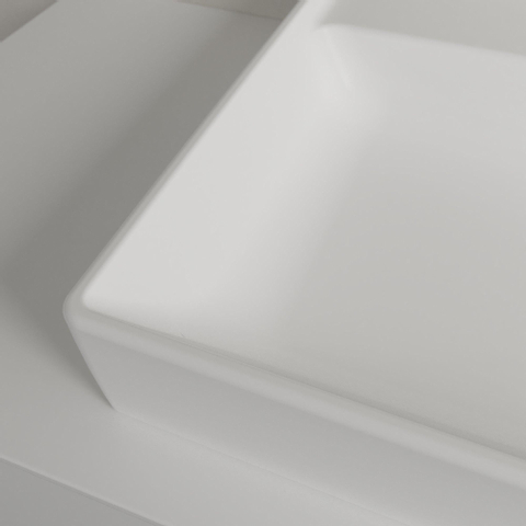 Villeroy & Boch Collaro meubelwastafel - 100x47cm - met overloop - 1 kraangat CeramicPlus - Stone White (mat wit) SW358325