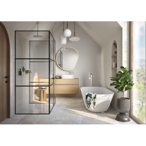 Villeroy & Boch theano vrijstaand duobad - 175x80cm - kunststof quaryl ovaal - Stone White (mat wit) SW453778