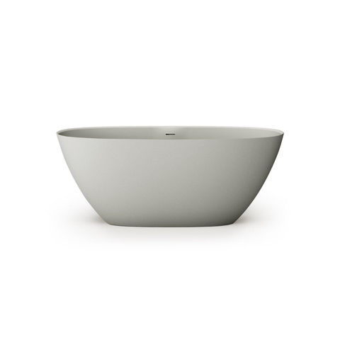 Zeza Element Baignoire îlot- 160x75x60cm - solid surface - gris clair SW1208803