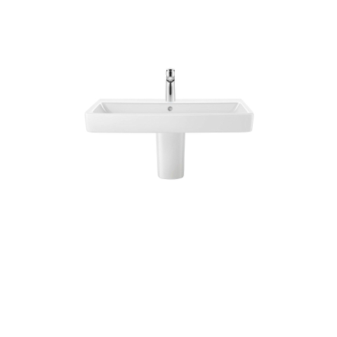Duravit No.1 Duravit No.1wastafel - met kraangat - met overloop - 80x46x17.3cm - hoogglans wit SW723711