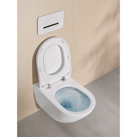 Villeroy & Boch Antao Closetzitting - met automatische sluitfunctie (SoftClosing) - met afneembare zitting (QuickRelease)mat - Stone White (mat wit) SW917906