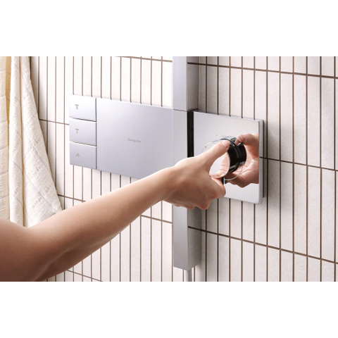 Hansgrohe Raindance Alive Q - showerpipe - 210/340 2jet - thermostaat - hoogglans chroom SW1387892
