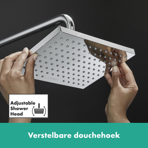 Hansgrohe Vernis Shape - hoofddouche 23x17cm - hoogglans chroom SW651681