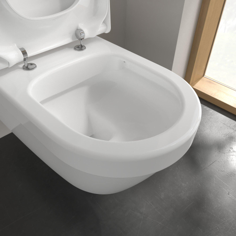 Villeroy & Boch Vicare Architecturawandcloset - diepspoel Vita - 37x70cm - zonder spoelrand CeramicPluswit - White Alpine (glans wit) SW106437