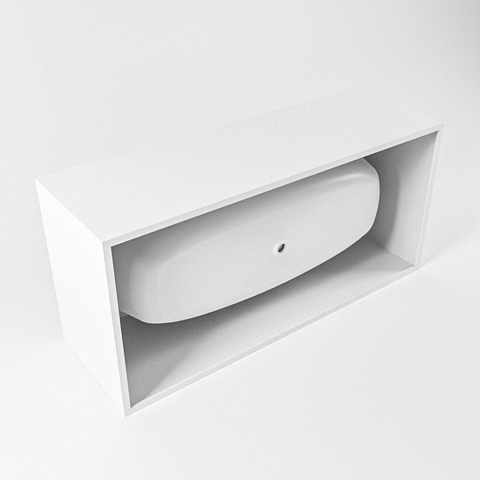 MONDIAZ FREEZE Vrijstaand bad - 180x85cm - talc SW491613