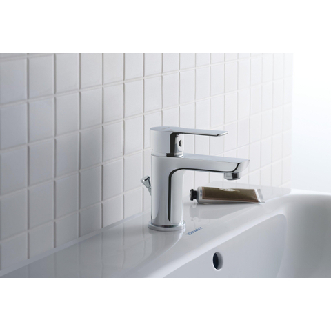 Duravit A.1 Wastafelmengkraan - met waste - s-size - hoogglans chroom SW420664