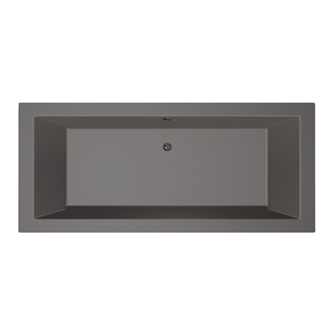 Xenz Society Baignoire duo - 170x75x53 - bonde centrale - acrylique - anthracite SW102902