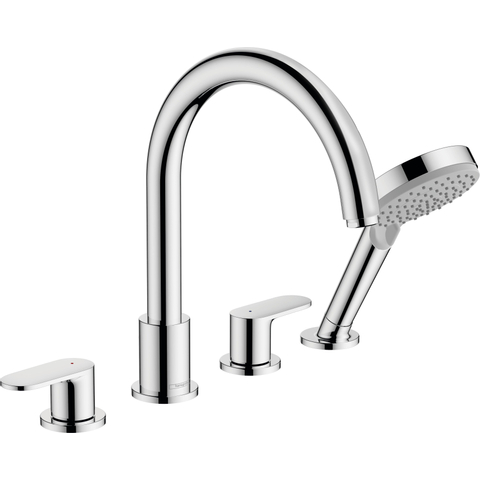 Hansgrohe Vernis Blend Afdekset badkraan - 211mm 4-gats - hoogglans chroom SW651563