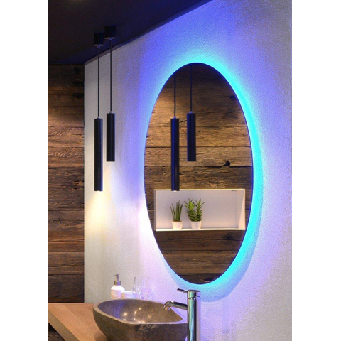 Looox Cm line CM line Miroir - 60cm - rond - avec éclairage LED RGBW SW278343