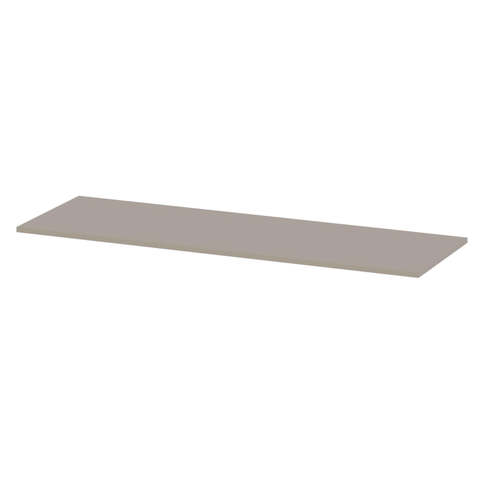 INK Topdeck Plan de lavabo - 140x45x2cm - pour meuble bas - MDF laqué Gris cachemire mat SW798166