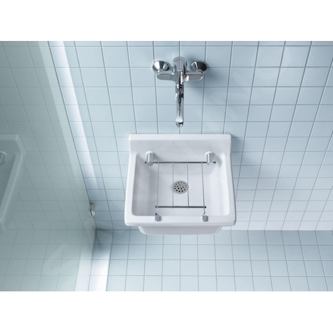 Duravit Starck 3 Duravitaluitstortgootsteen - zonder overloop - 48x42.5cm - keramiek - glans wit 0291271