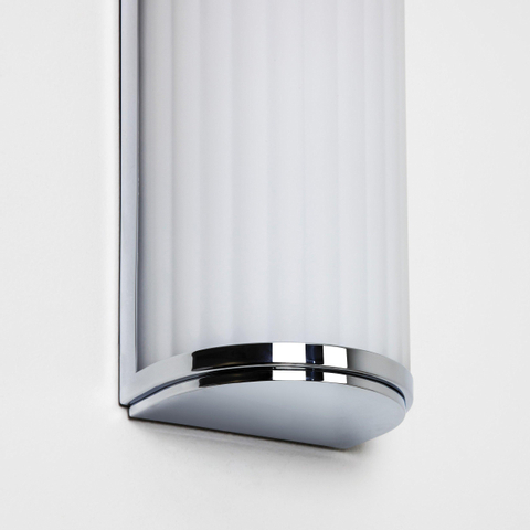 Astro Monza Classic wandlamp 250 exclusief E27 CFL chroom 12.5x8.9x19cm IP44 staal A SW75646
