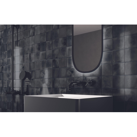 The Mosaic Factory Kasba mozaïektegel - 30x30cm - 6.5mm - vierkant - glans black (zwart) SW798757