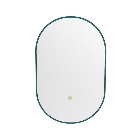 Mondiaz GLOW spiegel – ovaal – 45x90 cm – indirecte LED rondom – bewegingssensor – Smag (groen) SW1105173
