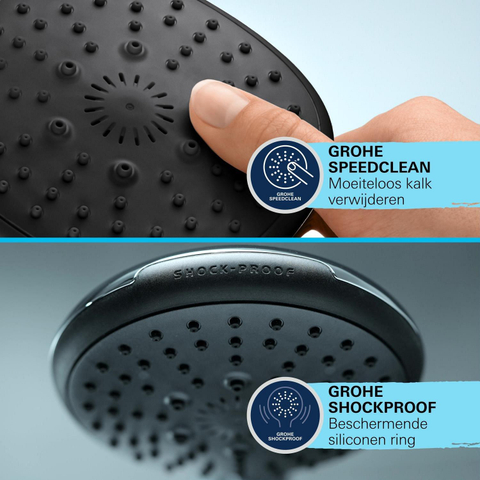 GROHE Vitalio Start QuickFix Handdouche - Ø11cm - 2 straalsoorten - 8.0l/min - chroom SW1028261