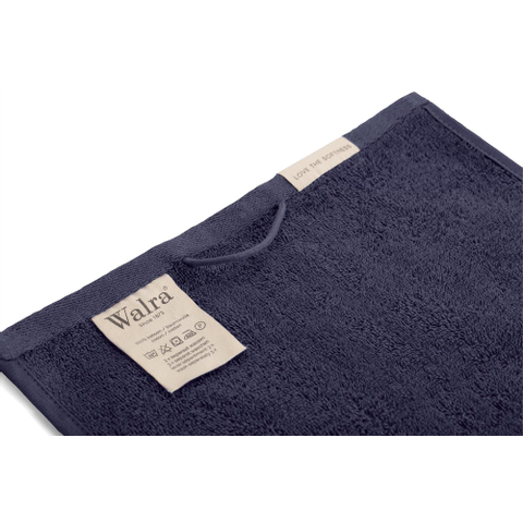 Walra Soft Cotton Gastendoek set van 2 30x50cm 550 g/m2 Navy OUTLETSTORE STORE32751