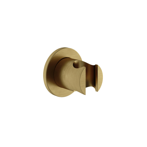Hotbath Archie Wandsteun - geschikt voor handdouchehouder - PVD - geborsteld messing (goud) SW799010