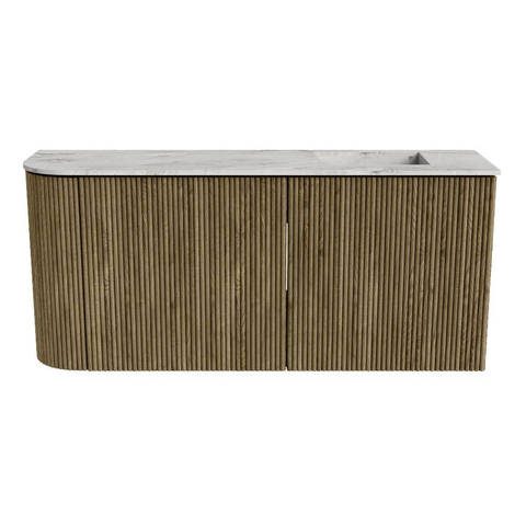 Mondiaz JOYA-DLUX 91.6cm toiletmeubel - ronding links kleur Dusk - Wastafel FAYE positie Rechts Zonder kraangat kleur Glace. SW1423168