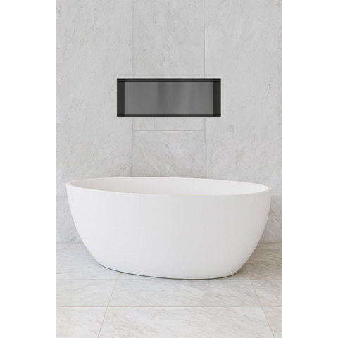 Hotbath &MORE Inbouwbox of inbouwnis - 30x80x10 - frameless - PVD - geborsteld gunmetal (antraciet) SW1246595