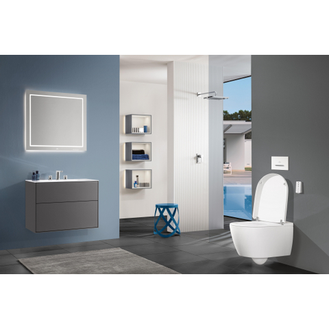 Villeroy & Boch Finion Lavabo-meuble - 800 x 500 x 160 mm - Blanc Alpin CeramicPlus - avec trop-plein dissimulé - non poli SW106522