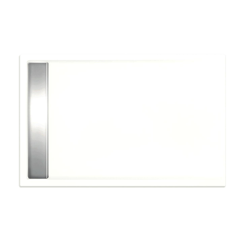 Xenz Easy Tray douchevloer - 140x100x5cm - acryl - zonder gootcover - wit SW379406