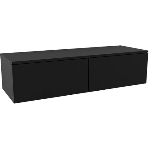 MODULE MONDIAZ ALAN Meuble sous lavabo - 120x45x30cm - 2 tiroirs - push to open - MDF - Urban mat SW523779